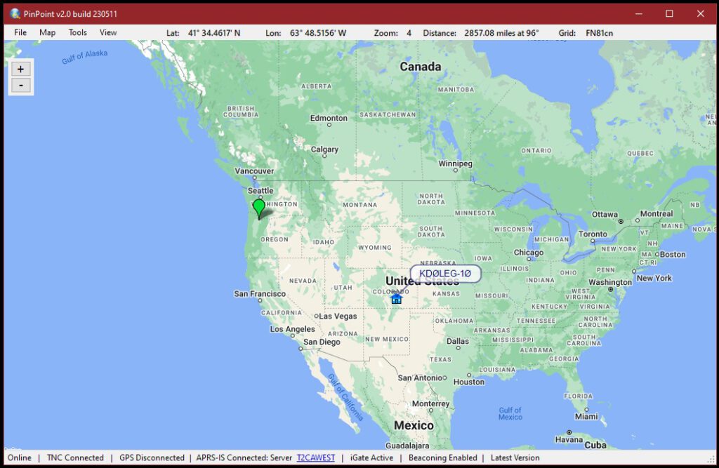 PinPoint and VaraHF setup – APRS and other ham radio